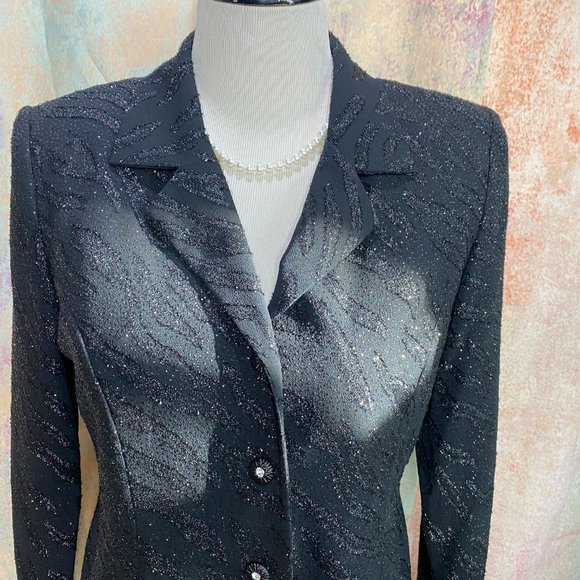 📌R&M Richards  Timeless Sparkle Fancy Formal Party Blazer - Picture 3 of 13